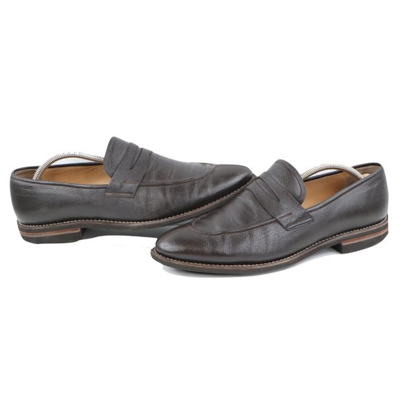 Bally Scribe Soft Calf Leather Penny Loafers Brown main image 7